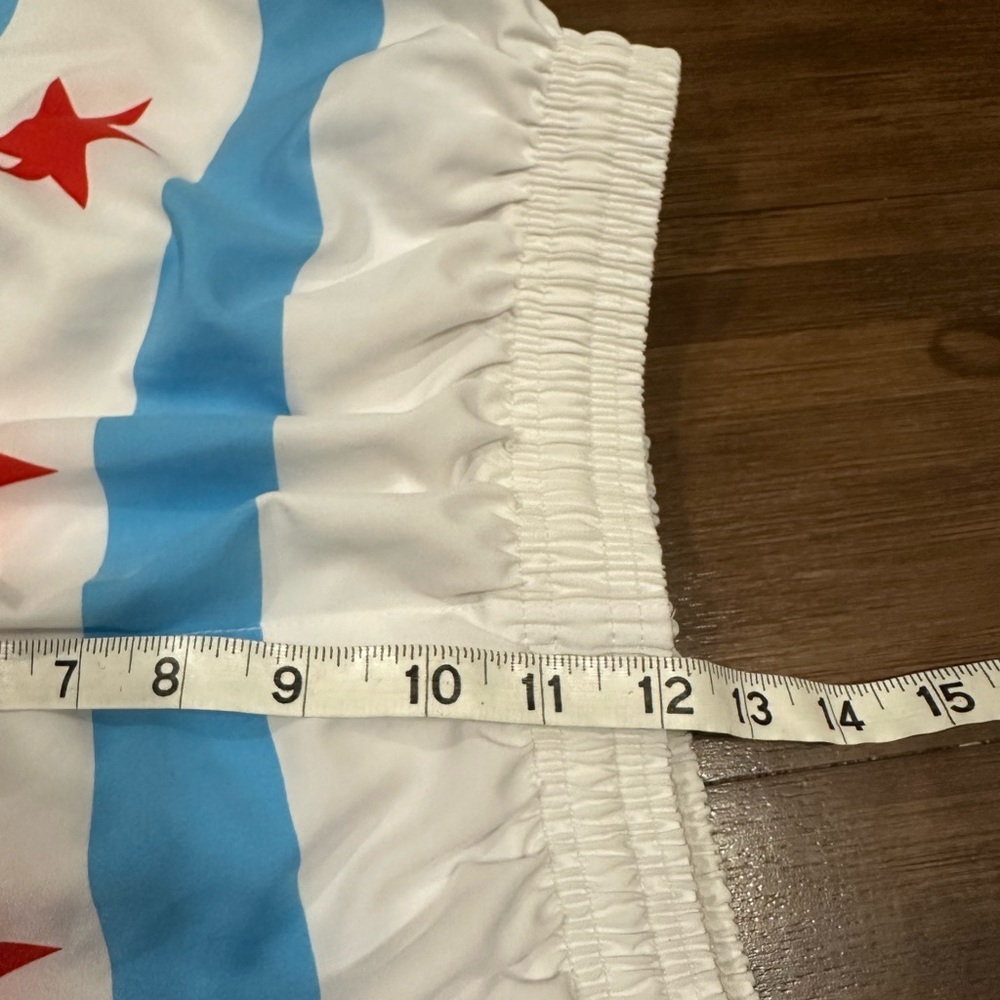 Chi Chi Sport The Mag Miler chicago flag running shorts size large - Picture 7 of 8